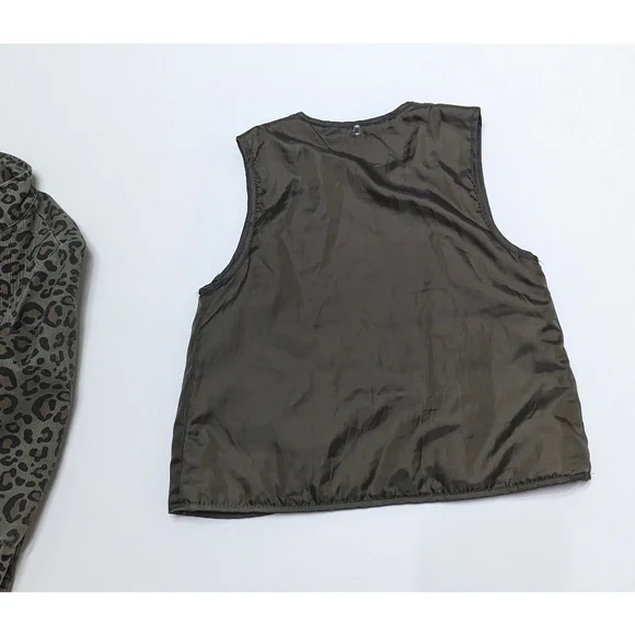 ZARA GIRLS Animal Print Jacket With Removable Inner Vest Size 5